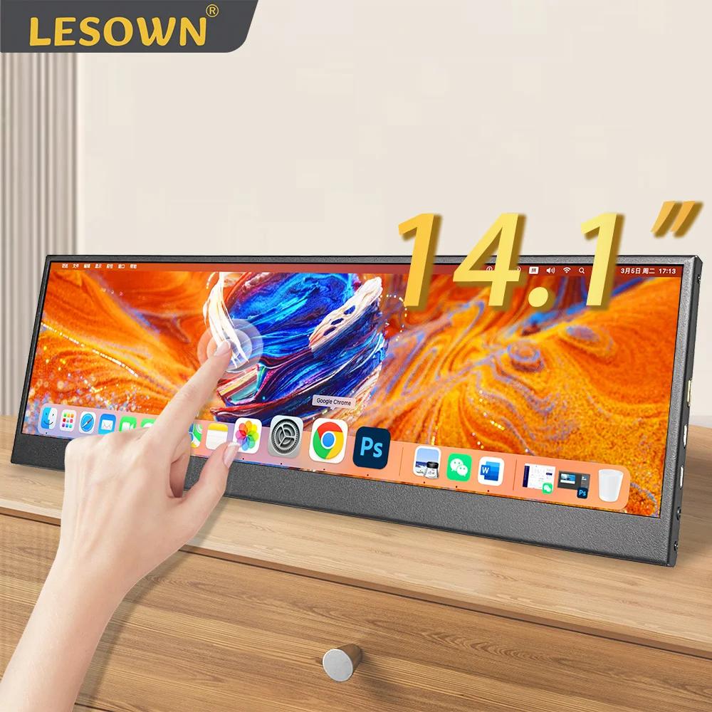 LESOWN ʱ USB C ġũ  , Ʈ   ÷, ŸӶ , 14 ġ, 4K  Ʈġ
